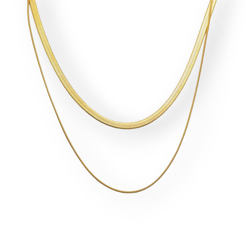 Double Layer Golden Necklace