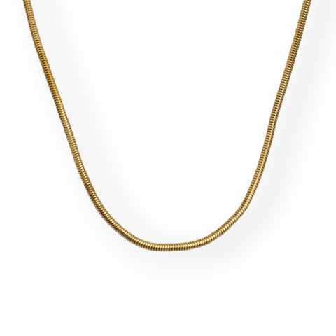 Cylinderical Golden Necklace