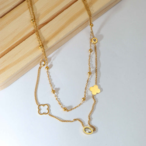 Golden Dual Layer Necklace