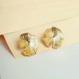 Golden Petal Earrings