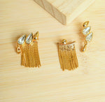 Golden Curtain Earrings