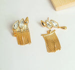 Golden Curtain Earrings