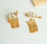 Golden Curtain Earrings