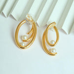 Mismatched Pearl Duo Earrings