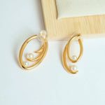 Mismatched Pearl Duo Earrings
