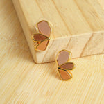 Brown Butterfly Earrings
