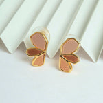 Brown Butterfly Earrings