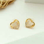 Milky Heart Earrings