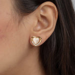Milky Heart Earrings