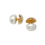 Classy Pearl Two Sided Earrings