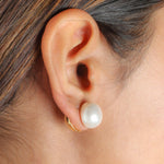 Classy Pearl Two Sided Earrings