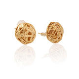 Golden Web Earrings