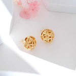 Golden Web Earrings