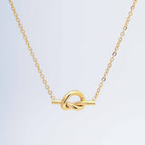 Golden Knot Necklace