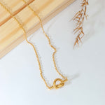 Golden Knot Necklace