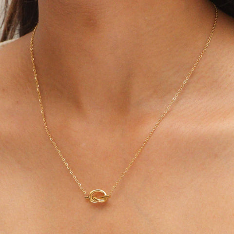 Golden Knot Necklace