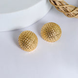 Solar Grace Golden Earrings