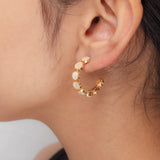 Graceful Golden Hoops (18k Gold Plated)