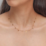 Twinkling Golden Necklace