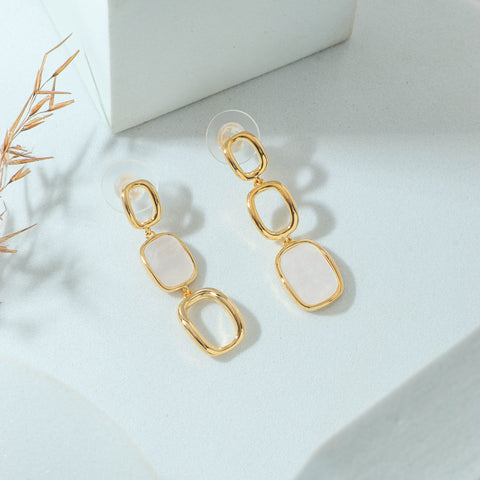 Alter Golden Earrings (White)