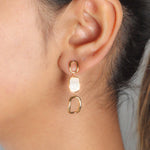 Alter Golden Earrings (White)