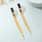 Elegant Golden Long Earrings