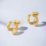 Golden Front Back Earrings