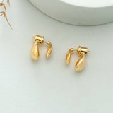 Golden Front Back Earrings