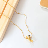 Golden Criss Cross Necklace