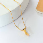 Golden Criss Cross Necklace