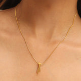 Golden Criss Cross Necklace