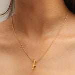 Golden Criss Cross Necklace