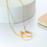 Golden Interlinked Necklace