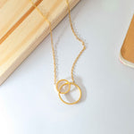 Golden Interlinked Necklace