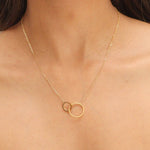 Golden Interlinked Necklace