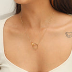 Golden Interlinked Necklace