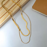 Double Layer Golden Necklace