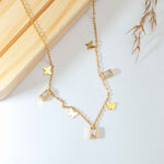 Golden Butterflies Necklace