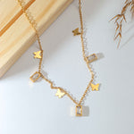 Golden Butterflies Necklace