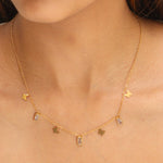 Golden Butterflies Necklace