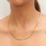 Simple Elegance Golden Necklace