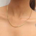 Simple Elegance Golden Necklace