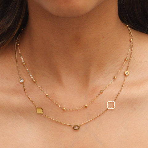 Golden Dual Layer Necklace