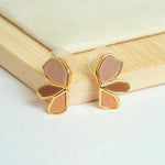 Brown Butterfly Earrings