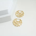 Golden Filigree Earrings (18k Gold Plated)