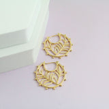 Golden Filigree Earrings (18k Gold Plated)